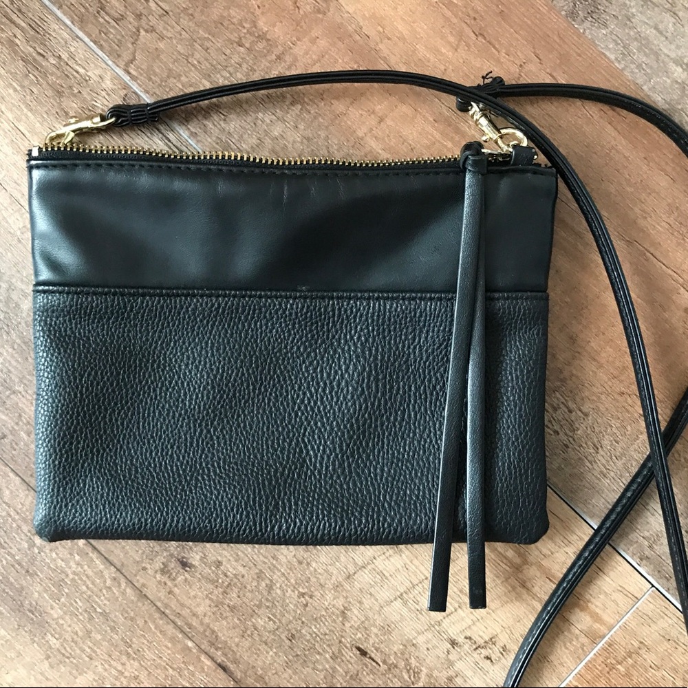 Skinny Black Shoulder Bag